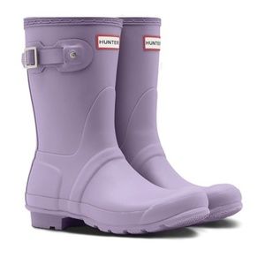 Hunter short gloss rain boots